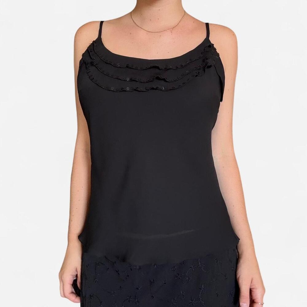 Black vintage tank top
